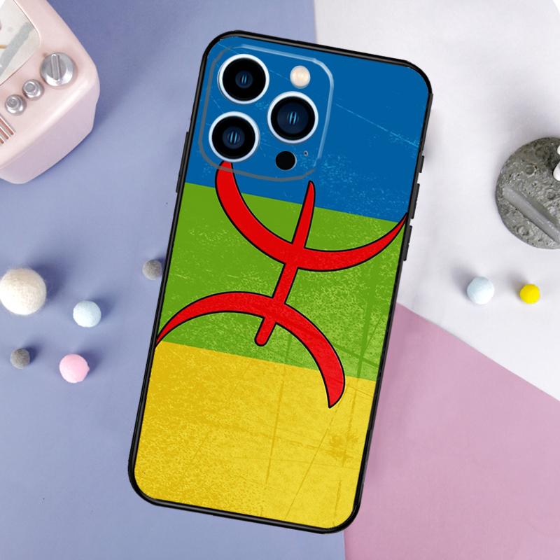 Amazigh Berber Symbol Case For iPhone 16 15 14 Pro 11 12 13 Pro Max XS X XR Plus 12 13 Mini Soft Cover