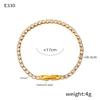 Elegant French-Inspired Tennis Bracelet With Full CZ Stone Setting Geometric Design Titanium Steel 18K Gold Plated Women