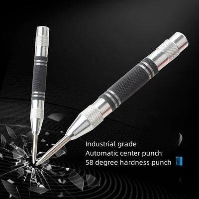 Automatic Center Punch Locator Window Breaker Universal 128mm Woodworking Punch Metal Drill Tool