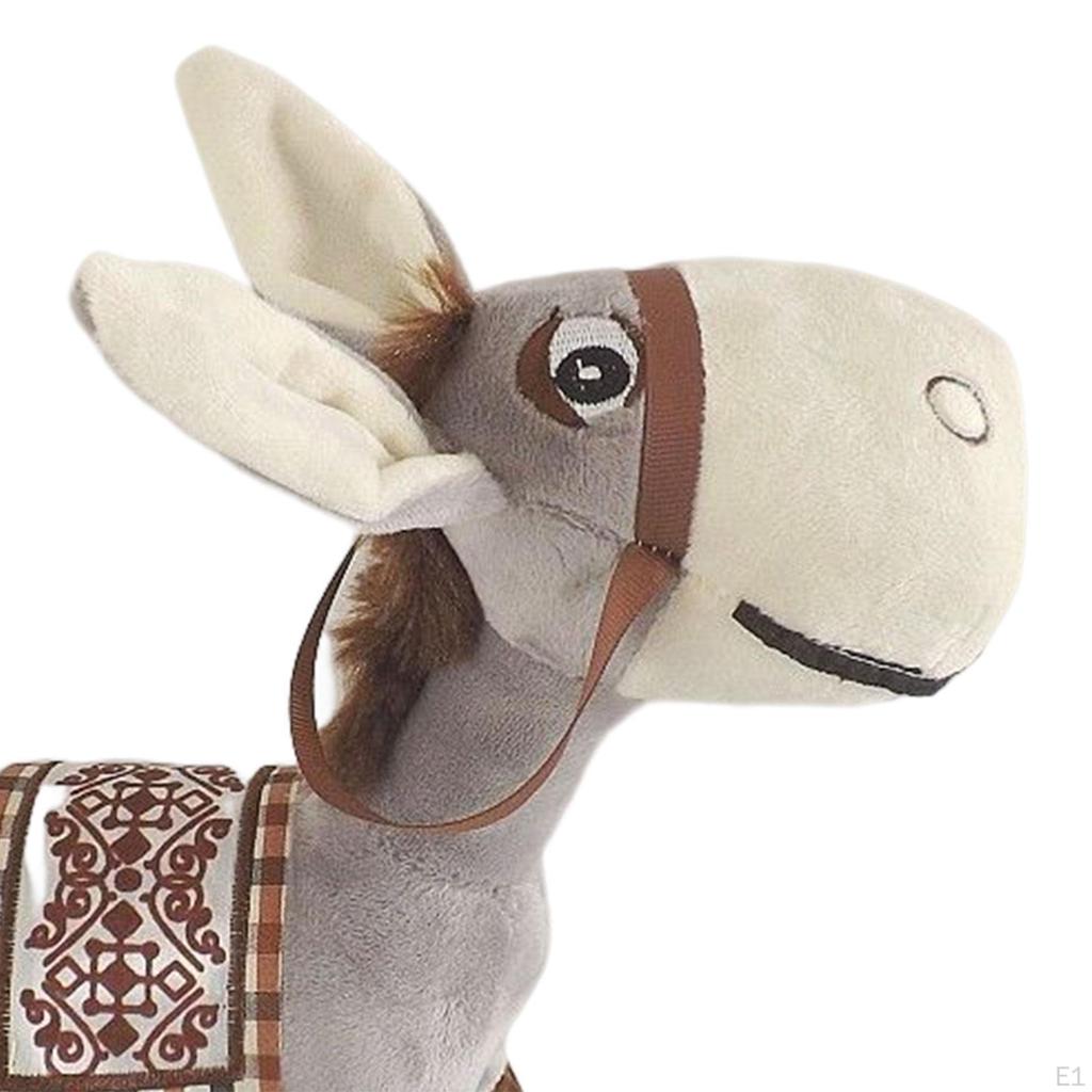 Doll Toy Little Donkey Stuffed Animal for Farmhouse Child