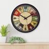 12-inch Plastic & Glass Analog Wall Clock - Classic Roulette (Silent Movement, Black Frame)