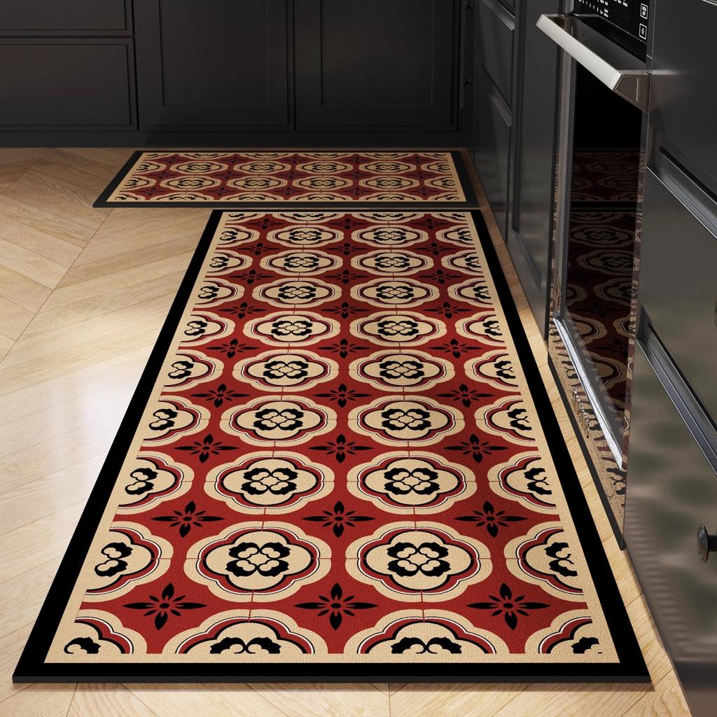 Persian Style Living Room Hall Carpet Long Hallway Corridor Rugs Non-slip Stairs Decor Runner Rug Kitchen Mat Size