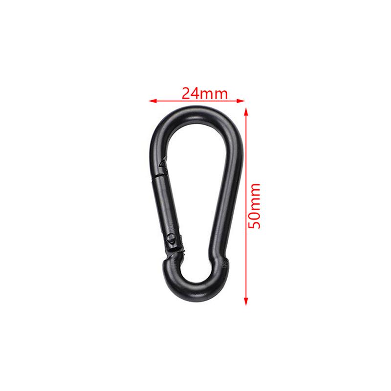 Metal Keychain Clip Hooks D Carabiner Hooks Connector For Jewelry Making Key Ring DIY Findings Wholesale