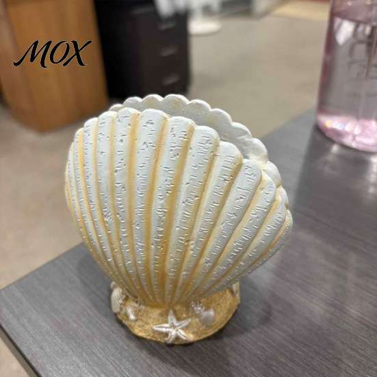 Unique Conch Shaped Vase Seashell Succulents Planter, Resin Ocean-Themed Flower Pot with Drainage Hole, Planter Beach Shell for Home Garden
