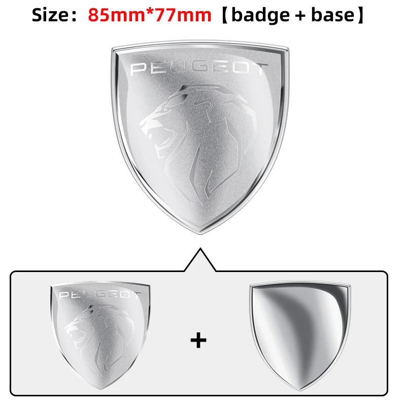 Car Sticker 3D Metal Badge Trunk Body Window Side Decoration for Peugeot 408 4008 308 3008 Rifter 5008 508 2008 208 301 RCZ 407 HGH3