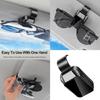Auto Interior Sunglasses Hanger Anti slip Eyewear Mount Sunglasses Storage Solution Provide Reliable Grip & Organization