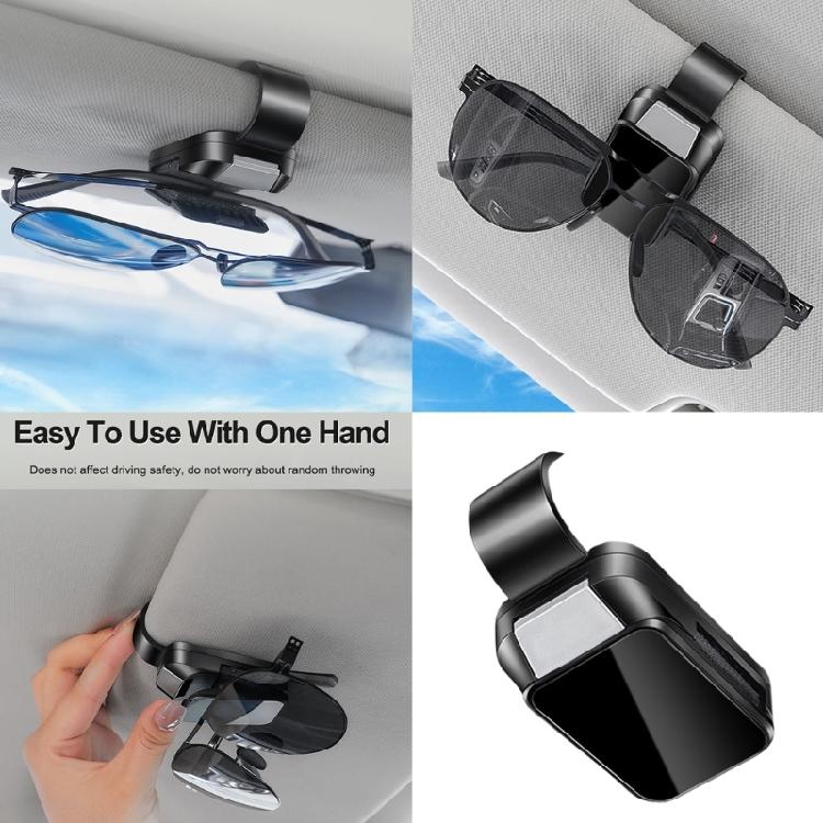 Auto Interior Sunglasses Hanger Anti slip Eyewear Mount Sunglasses Storage Solution Provide Reliable Grip & Organization