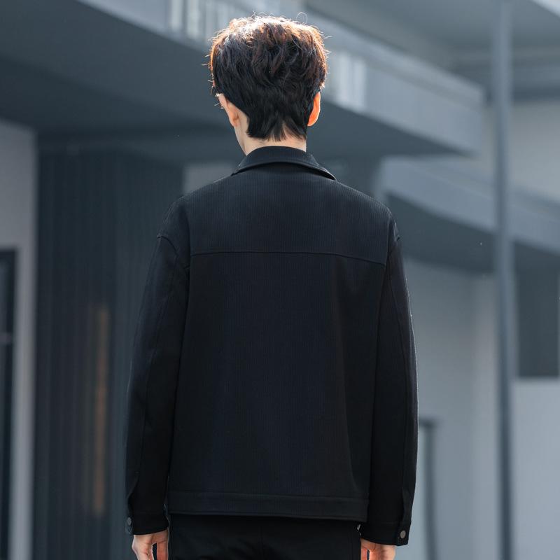 Werkzeugjacke Jacke Herren Frühling und Herbst Trend Lässig Raufbold Hübsch Herren Locker Dünnes Oberteil