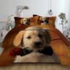 Bed Linen 3D Rose Dachshund Bedclothes For Girl Boy Soft Duvet Cover Sets Twin Beding Set Dekbedovertrek 240/20 Dachshund Bed Linen Set
