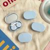 Effen Kleur Meisjes Contactlenzen Box Lens Case Vrouwen Draagbare Leuke Brillenkoker Houder Ogen Care Tools Kit Set Container