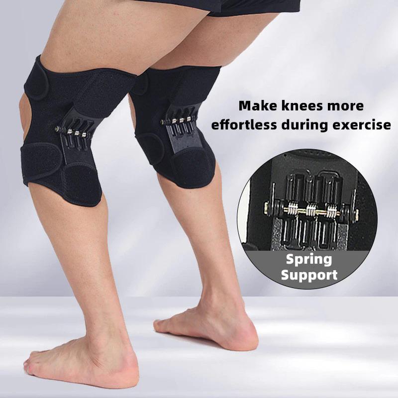 Powerful Rebound Springs Knee Assistive Device Non-Slip Breathable Booster Adjustable Spring Stabilizer Brace Joint Support