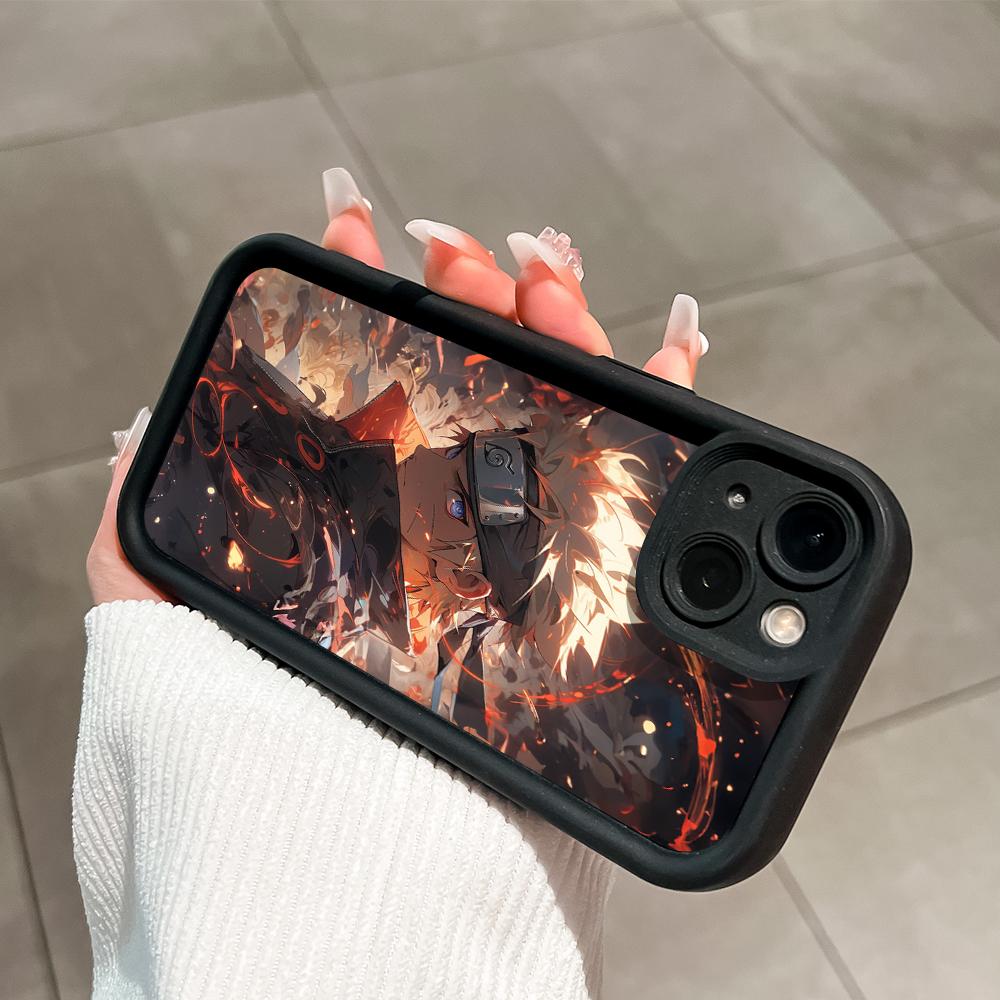 Soft Silicone Square Ladders Cartoon Pattern Full Cover Camera Protection Shockproof Case for iPhone Infinix Tecno Vivo