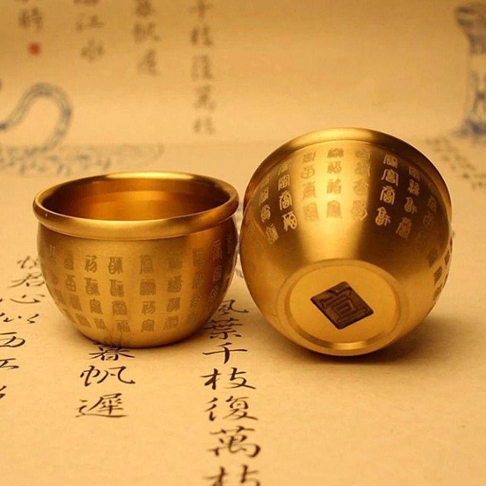 1Pcs 4.5-7cm Baifu Rice Cylinder Wealth Attracting Baifu Jar Cup  Study Decoration Gift