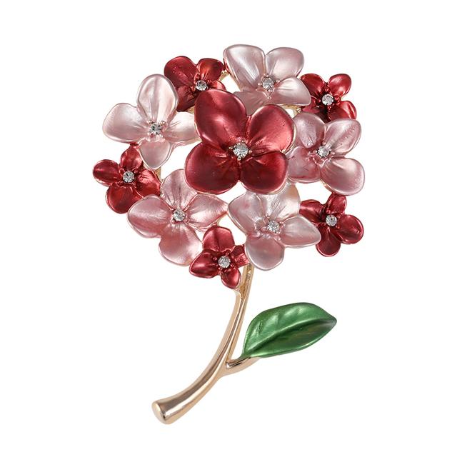 Модные фиолетовые, красные, синие, сиреневые броши-цветы для женщин, свадеб, вечеринок, броши-булавки, подарки красный