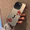 Letter J Sexy Lips Beautiful Case for iPhone 17 16 15 14 13 12 11 Pro/ Max /Plus XR XS Anti-fall and Shock Rear Cover