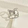 18K Gold-Plated Titanium Stainless Steel Open Ring for Women