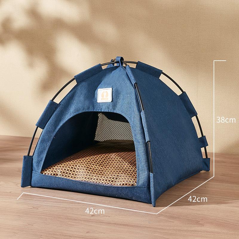 Husdjurstält boet Canopy Design Japansk och koreansk stil kabin kattsand Lyxmodeller för hundar och katter
