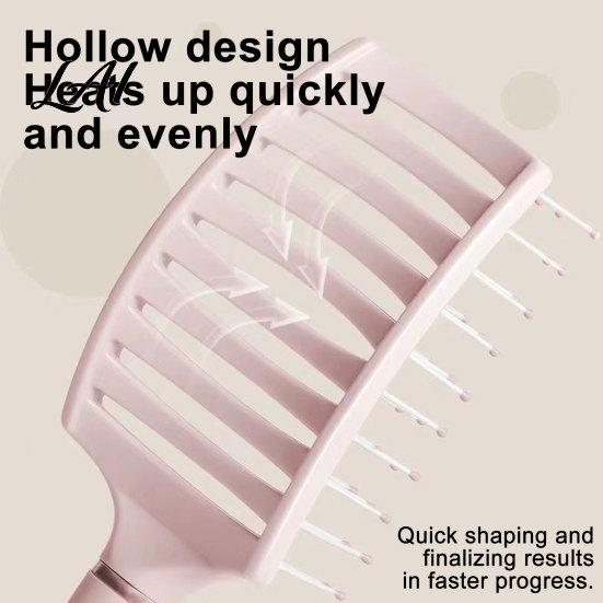 Lightweight Hair Comb Curved Vented Brush for Women Detangling Paddle Long Thick Curly Wet Hair Blow Fast Drying Detangler Styling Tool