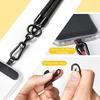 1Pcs Climbing Mobile Phone Lanyard 120cm Long Rotatable Clasp Crossbody Phone Strap with Patch Adjustable Neck Band Cord Chain