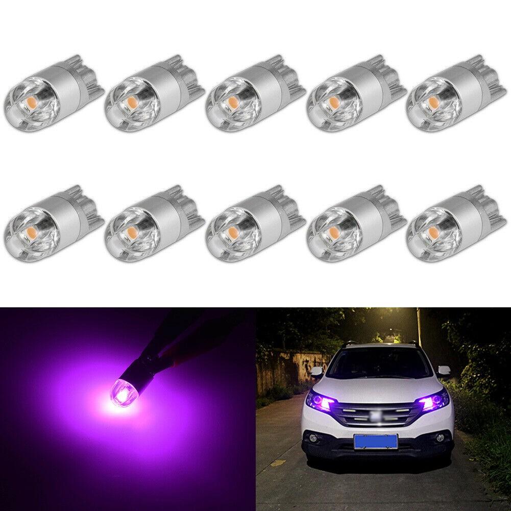 

10 шт Canbus T10 194 168 W5W 3030 2 LED SMD Фиолетовый автомобиль Боковой клин Лампа лампы