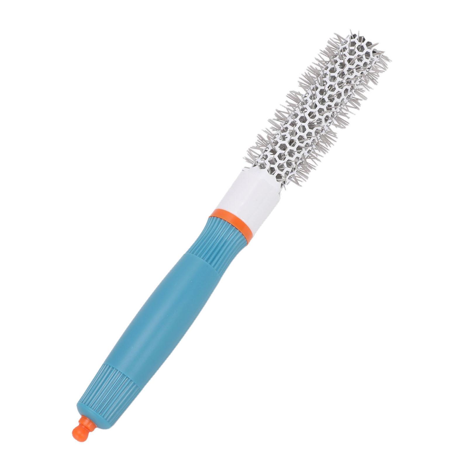 Керамическая круглая щетка для волос 19 мм с нейлоновой щетиной, щетка для укладки волос для сушки феном с алюминиевой трубкой