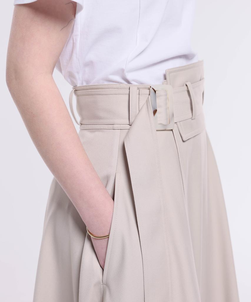 Kankeu A-Line Wrap Skirt - Beige