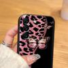 Black Soft Phone Cover Case for Samsung Galaxy S23 Ultra S25 Edge S24 Plus S20 S21 FE Cartoon Leopard Print Pattern