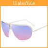 Oversize Goggle Frame Sunglasses With Gradient Lens And Vintage Style For Fashionable Women