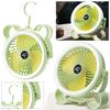 Desktop Portable Air Circulator USB Rechargeable 1200mAh Outdoor Camping Fan with LED Light Three Speed Electric Air Cooling Fan