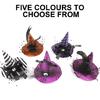 Pet Witch Hat Halloween Parties Witch Hat with Stretch Chin Rope for Carnivals