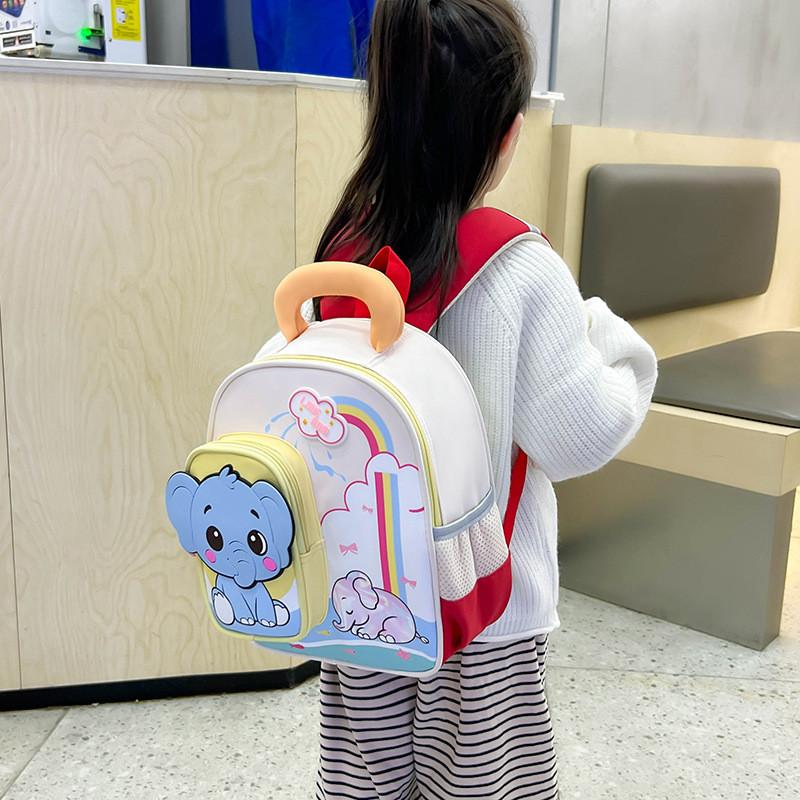 Toddler Kids Backpack With Cartoon Animal Design And Ventilated Back Panel For Kindergarten