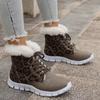 Women's Winter Furry Slip-Resistant Platform Sneakers/Boots - Thick Platform Height Increase