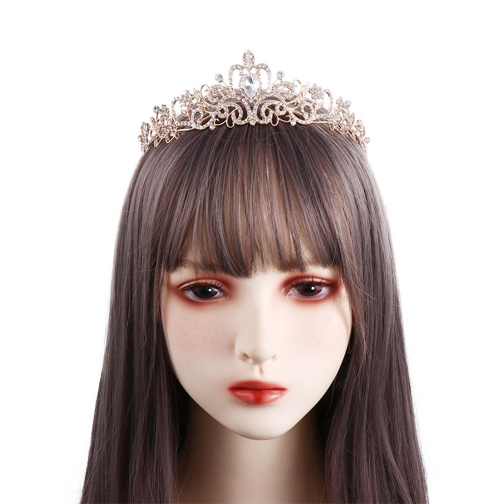 Bandeau Couronne Fille Couronne de Mariée Style Coréen Coiffe de Mariée Tiara Femme Bijoux de Mariage