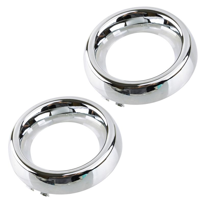

2Pcs Chrome Style Front Fog Light Trims Bezels ABS Fit for Dodge Durango GT Limited SXT 5113680AA CH1038161
