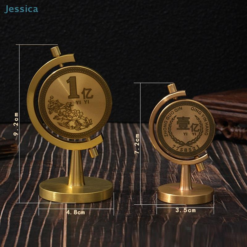 Brass 100 Million Small Target Spinning Stress Relief Desktop Light Luxury Office Living Room Creative Craft Ornament