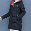 Winter Women Parkas Casual Hooded Jackets Autumn Warm Letter Print Long Female Coat Zipper Outerwear