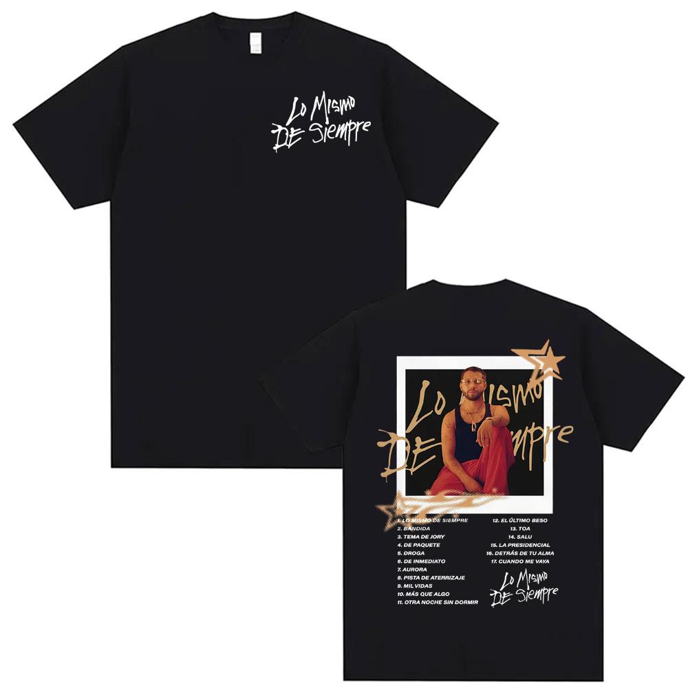 Rapper Mora Album Tour 2025 Graphic Tshirt Men Women High Street Vintage Oversized Tshirts Fashion Hip Hop Cotton T Shirt