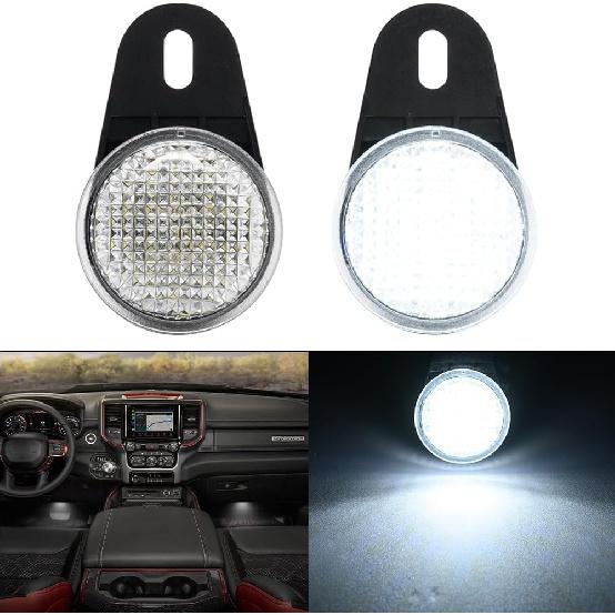 

LED Interior Footwell Light with Harness for Jee p Wrangler TJ Cherokee XJ Grand Cherokee ZJ Ram 1500 2500 3500 LED Under Dashboard Courtesy White Dodge
