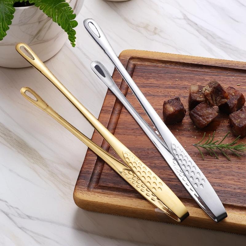 Stainless Steel Barbecue Tongs Household Food Tongs, Extended Barbecue Tongs Suitable For Home And Barbecue Use
