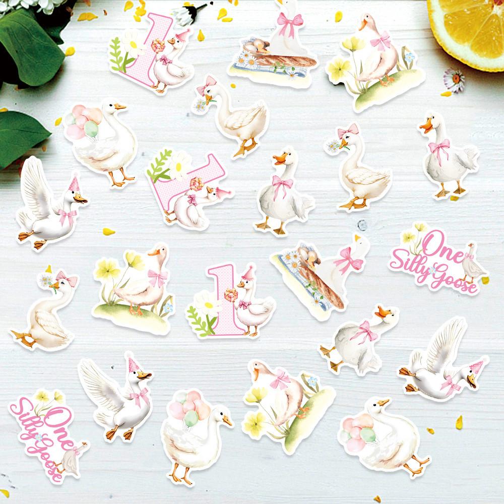 Themed Swan Confetti Birthday Party Event Desktop Decoration Throwing Props
