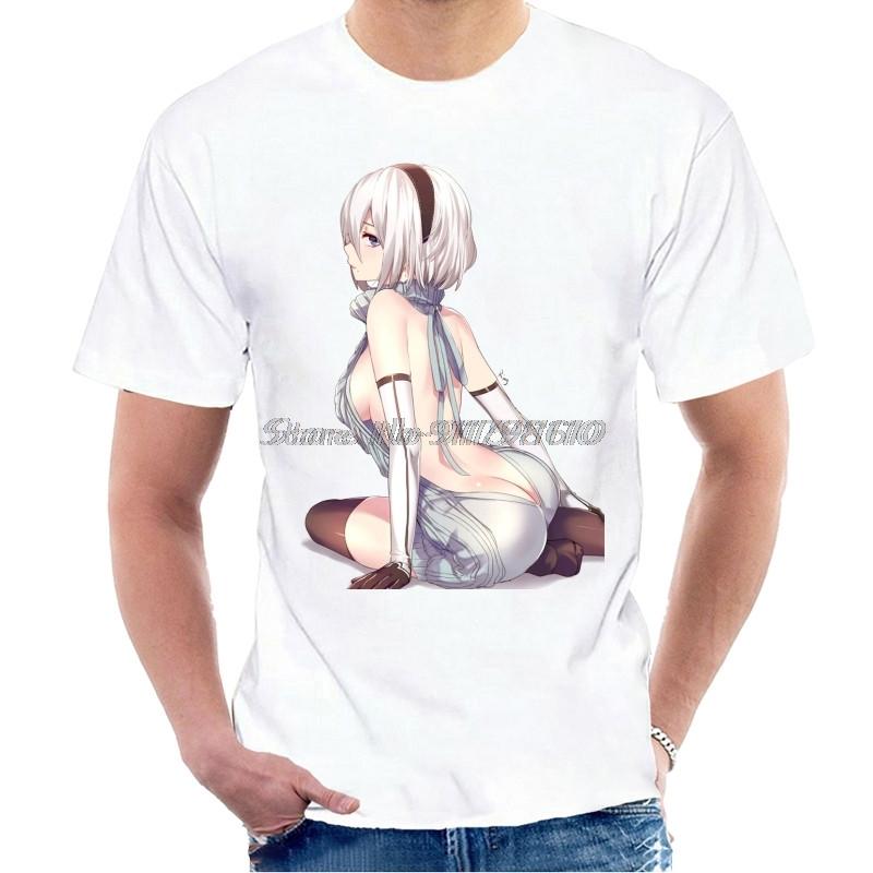 Herren T-Shirt New Game Automata Automata Nier Nier 2B Shirt T-Shirt Tops Lustiges T-Shirt Neuheit T-Shirt Herren Baumwolle Harajuku Streetwear