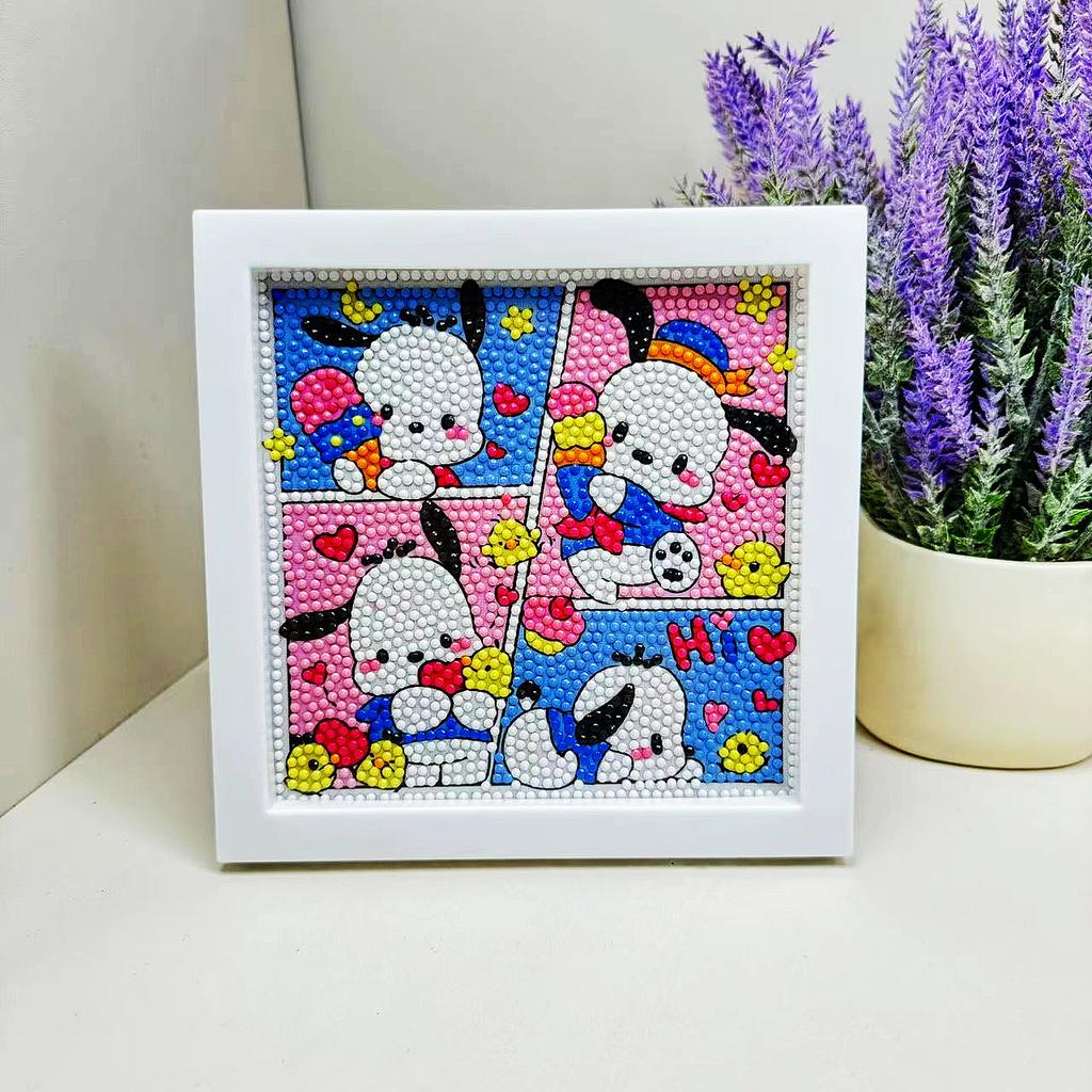 Free Shipping/Cartoon Diamond Painting Children'S Gift Handmade Cross Stitch Framed Diy Bedroom Sticker
