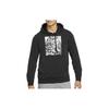 Nike Printed Loose Fit Hooded Long Sleeve Sweatshirt Men Sweatshirt Black DH3281-010
