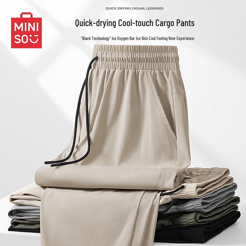 

MINISO Men s Summer Quick-Dry Cooling Jogger Pants L