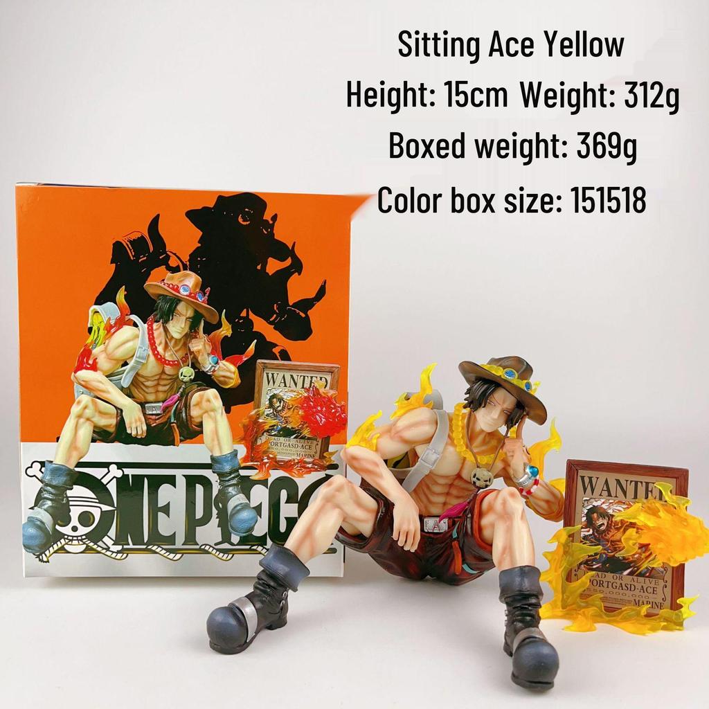 One Piece Onigashima Luffy, Zoro, Ace, & Sanji Anime Figurine Set