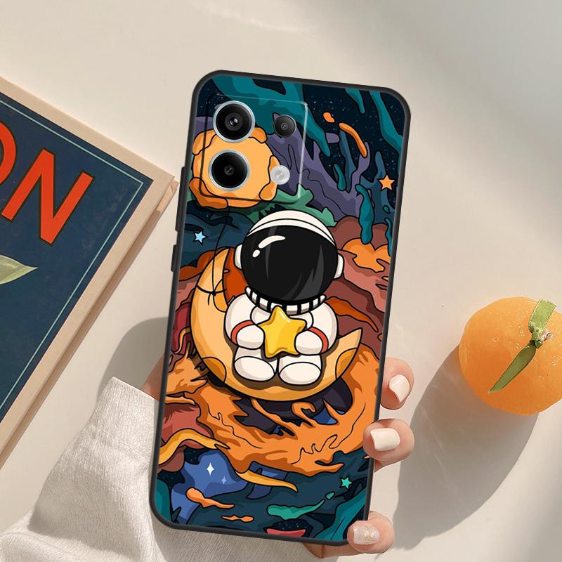Star Astronaut Cute Funda For Xiaomi Redmi Note 14 Pro 9 10 11 12 13 Pro 10S 11S 12S Redmi 10C 12C 13C 14C Case