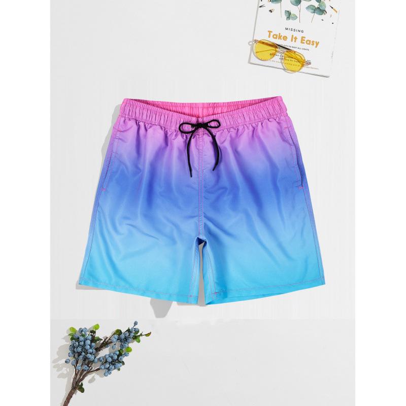 Farbverlauf Schnelltrocknende Herren-Badehose: Weit geschnittene Badeshorts & Boxershorts mit trendigen Prints.