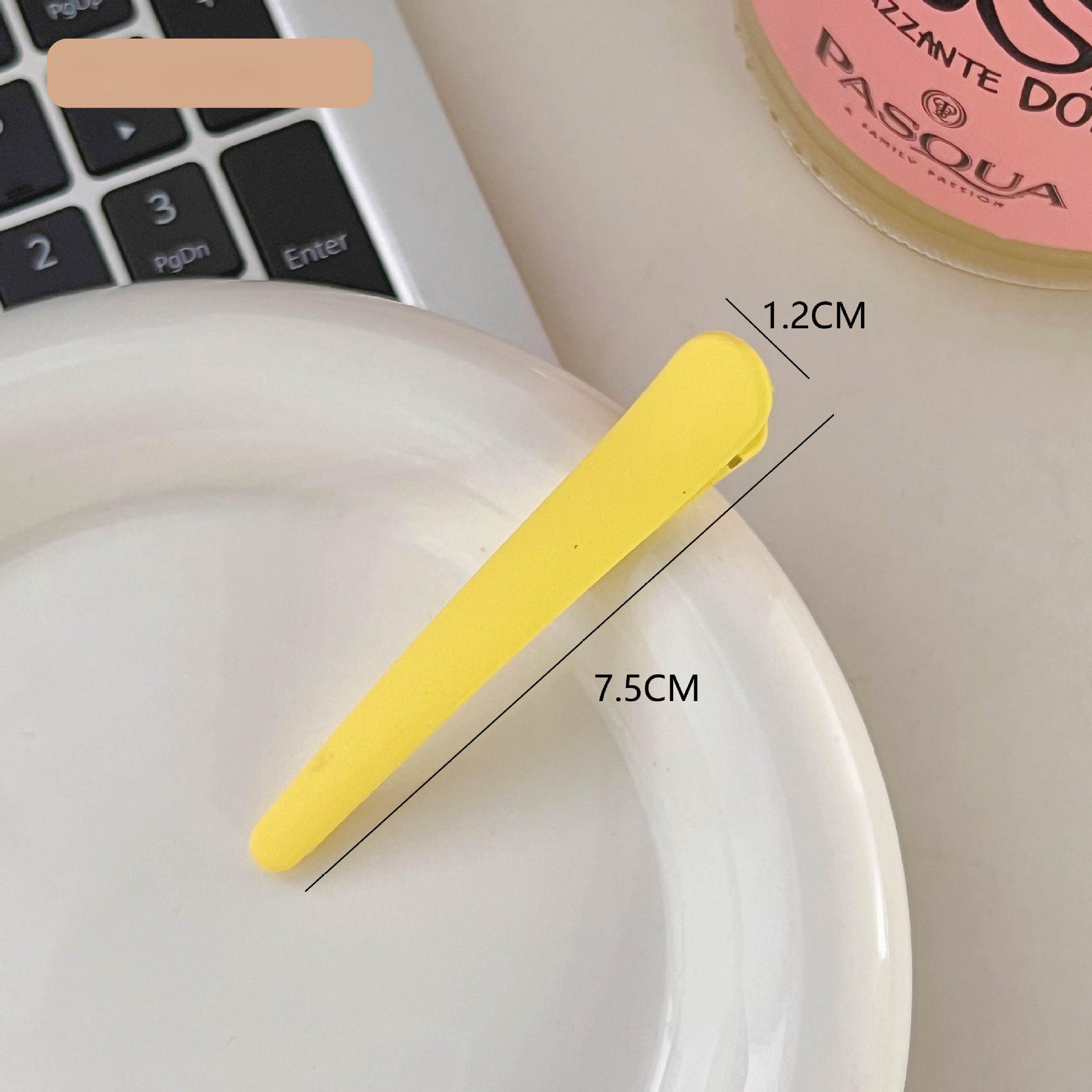 

Заколка для волос Ins Wind, заколка для волос с матовым утиным клювом, заколка для края, заколка для челки, простая женская бесшовная заколка для волос, корейские аксессуары для волос, заколка 7.5*1.2cm