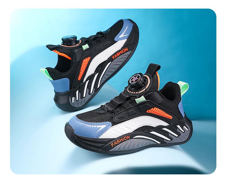 Kids' Sneakers: Fall 2025 Rotary Buckle, Non-Slip, Wear-Resistant for Boys & Girls