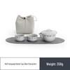 Nanshan Xiansheng Ceramic Gongfu Travel Tea Set (1 Pot, 2 Cups)